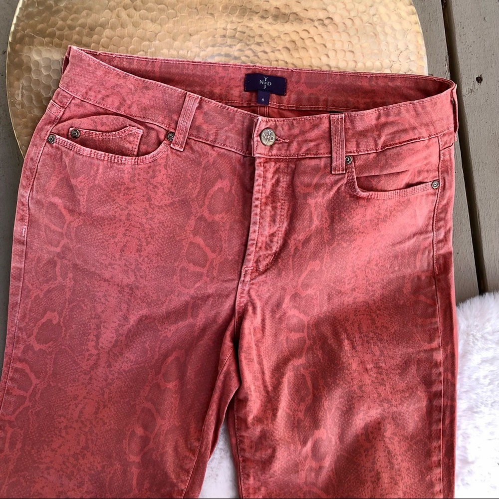 Nydj | Sheri Python Print Skinny Jeans - image 2